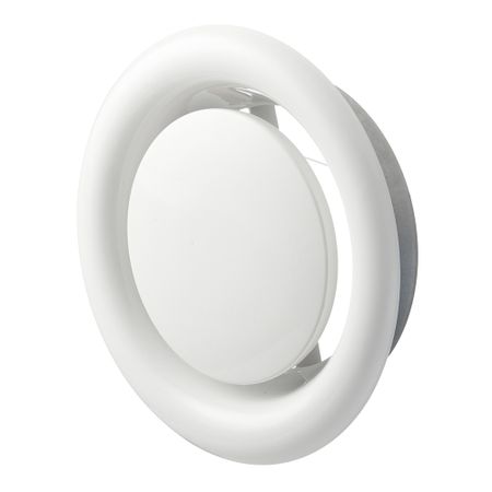 Анемостат вытяжной Era Pro регулируемый стальной с полимерным покрытием d160 мм белый