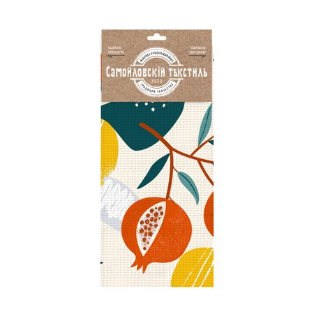 Полотенце вафельное кухонное Самойловский текстиль Фрукты 2 45х60 см мультиколор полотенце кухонное махр 50х30см розовое арт пм 50 розовое