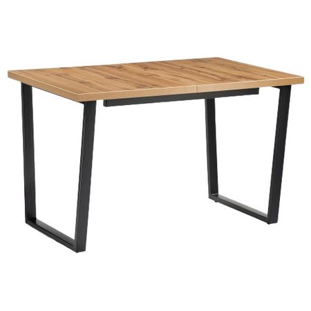 Стол кухонный раздвижной прямоугольный 1,2х0,74 м дуб вотан/черный Лота Лофт (489668) подстолье для стола prosmith лофт 850мм