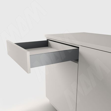 LS BOX комплект ящика 500 мм, цвет графит (боковины h88 мм с направляющими открывания от нажатия) (LT88500GP) ls box pro комплект ящика 300 мм графит боковины h120 мм с направляющими открывания от нажатия lsb pro lt120300gp