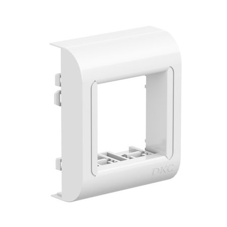 Рамка для кабель-канала DKC Brava PDA-BN 80 белая 2 модуля (10443DIY) ные шестерни 0 3 модуля 10t 29t