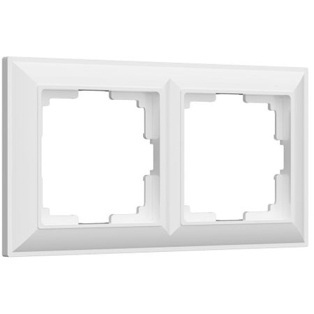 Рамка Werkel Fiore двухместная белая (a051028)