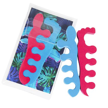 Разделители для пальцев ЛЭТУАЛЬ Разделитель для пальцев ног PSYCHOTROPICAL пластиковые регулируемые разделители для ящиков 2 шт