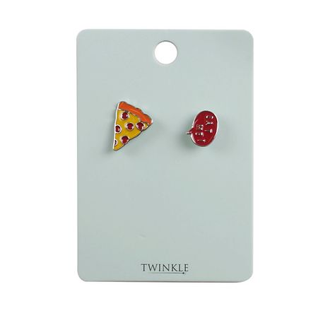 Набор брошей TWINKLE Броши 2 шт. Pizza + Eat me