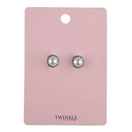 Серьги TWINKLE Серьги Shiny Pearls шар yancheng shiny стеклянный с новогодним узором ветка 8 см