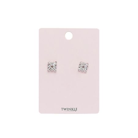 Серьги TWINKLE Серьги Cross viva la vika piercing lab пусет plain cross stud earring