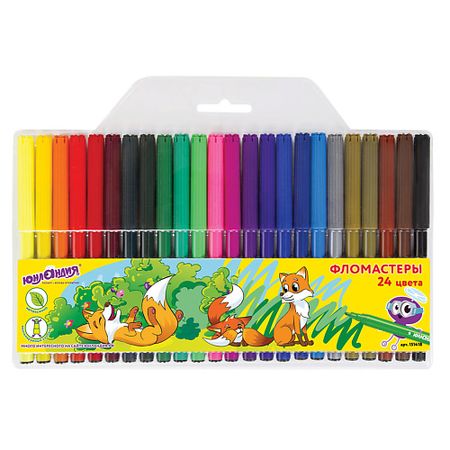 Набор фломастеров ЮНЛАНДИЯ Фломастеры, вентилируемый колпачок