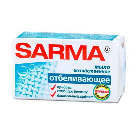 Мыло хозяйственное SARMA Хозяйственное мыло Отбеливающее