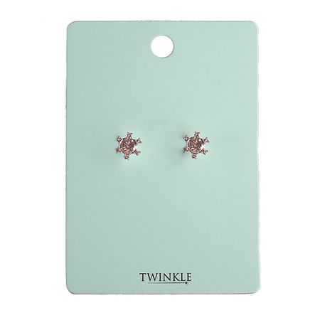 Серьги TWINKLE Серьги Shiny Crown шар yancheng shiny стеклянный с новогодним узором ветка 8 см