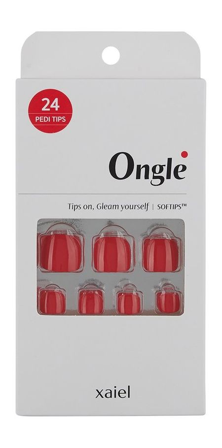 Ongle Pedi Tips Set Red Romance пластырь гидроколлоидный веллфит 3 7см х 5 5см 6