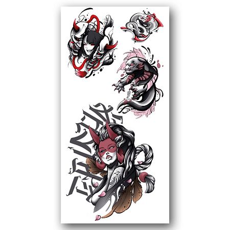 Тату TATTS Переводная тату 10*21см (для взрослых и детей)