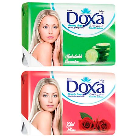 Мыло твердое DOXA Мыло туалетное BEAUTY SOAP Роза, Огурец 5 шт спиральные сверла doxa hss m35 кобальтовые 1 3 мм