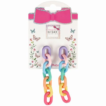 Серьги LUKKY Серьги-гвоздики с подвесками Звенья серьги trendplace серьги гвоздики сережки