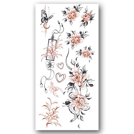 Тату TATTS Переводная тату 10*21см (для взрослых и детей)