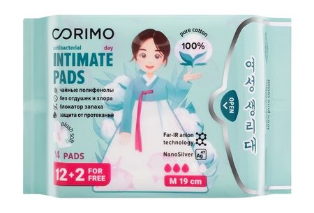 Corimo Day Antibacterial Intimate Pads M