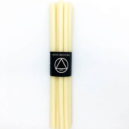 Свеча декоративная EZO Свечи восковые белые 100% воск, 15 шт. ливарол свечи вагин 400 мг 5