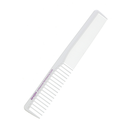 Гребень GRESSIO Парикмахерская расческа - гребень со скошенным краем белая 18 см фигурки кошек с краем weeddie