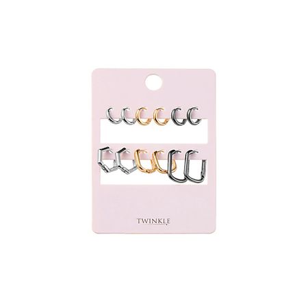 Серьги TWINKLE Серьги 6 пар Modern Classic