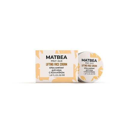 Крем для лица MATBEA Крем-лифтинг для лица с коллагеном PRO AGE крем для век levrana daily с морским коллагеном 50 укрепление и лифтинг 20 мл