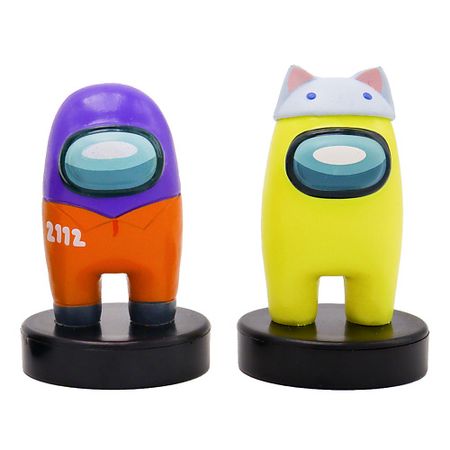 Набор детский AMONG US Набор фигурок-штампиков 3 серия (желтый герой)