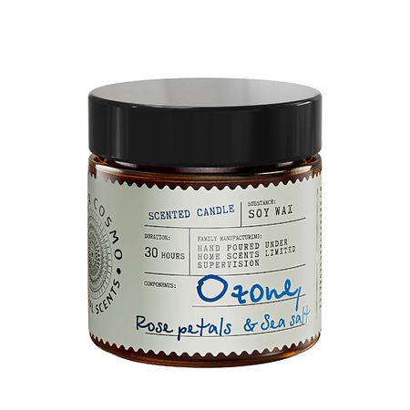 Свеча ароматическая ETERIA COSMO Ароматическая свеча в банке Озон роза и морская соль амброксол озон табл 30 мг 20