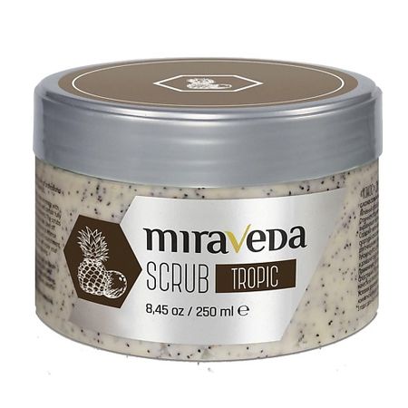 Скраб для тела ITALWAX Скраб косметический MIRAVEDA Тропик воск italwax водорастворимый в банке 400мл 600 гр ультра мягкий