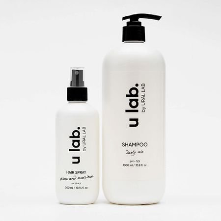 Шампунь для волос РЯБИНА Набор: шампунь, термо-спрей для волос