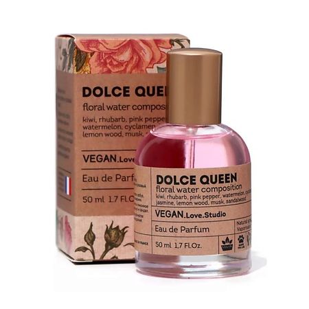 Парфюмерная вода VEGAN.LOVE.STUDIO Парфюмерная вода женская Dolce Queen арбуз ревень цикламен многоразовая капсула icafilas для dolce gusto