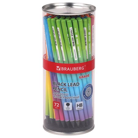 Набор карандашей BRAUBERG Набор чернографитных карандашей Grade ластики для карандашей капибара 10 шт