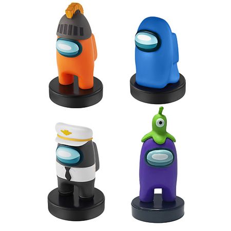 Набор детский AMONG US Набор штампиков 2 серия(фиолетовый,рыцарь,капитан,призрак) канифольные фигурки хэллоуин тыква призрак