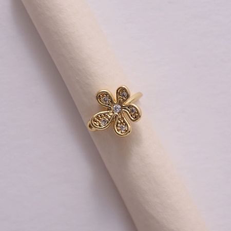 Серьги VELTOM Кафф цветочек déjà vu кафф plane pearl cuff gold