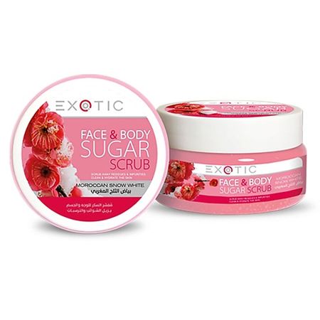 Скраб для тела EXOTICMOOD Сахарный скраб для лица и тела Moroccan Snow White пенал snow cat тканевый