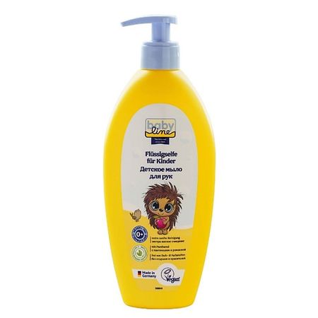 Мыло жидкое BABY LINE Детское жидкое мыло для рук с пантенолом и ромашкой Flüssigseife für Kinder бельведер помада 4 гр защитно увлаж с алоэ и ромашкой