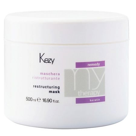 Маска для волос KEZY Маска реструктурирующая с кератином, MY THERAPY REMEDY KERATIN