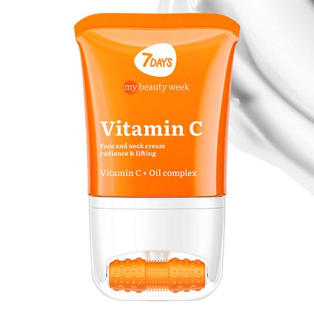 Крем для лица 7DAYS Увлажняющий Крем для лица с витамином С, массажер келп экстракт с витамином д3 tetralab тетралаб таблетки 550мг 90шт