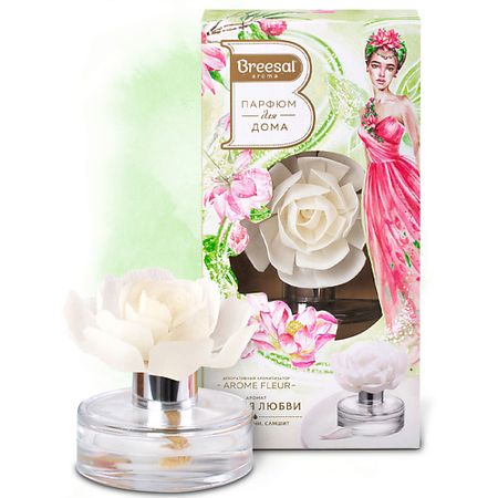 Аромадиффузор BREESAL Декоративный ароматизатор Arome Fleur Элегия любви наклеек с фразами о любви 29 шт