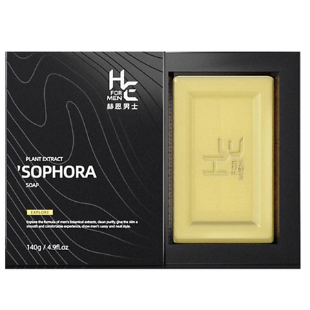 Мыло твердое HE FOR MEN Мыло мужское SOPHORA plant extract древесный аромат