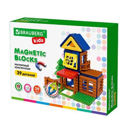 Набор для творчества BRAUBERG Магнитный конструктор MAGNETIC KIDS