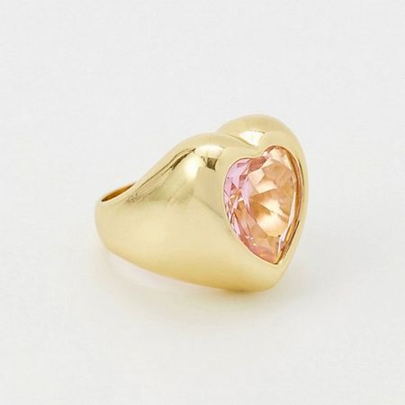 Кольцо PABUR Кольцо Ring HEART viva la vika piercing lab лабрет plain broken heart stud earring