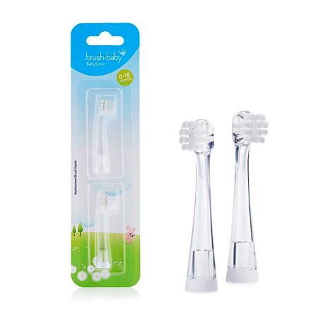 Насадка для электрической зубной щетки BRUSH-BABY BabySonic Насадки для зубных щеток, 0-1,5 года копия монеты вильгельма ii 20 марок 1912 года