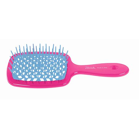 Расческа для волос JANEKE Расческа для волос розовый с голубым Superbrush расческа для собак ашан красная птица самоочищающаяся 1 шт