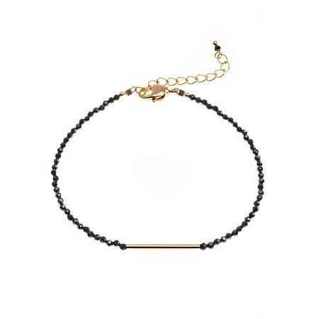 Браслет MORZA Браслет из черной шпинели в ювелирной огранке