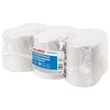 Бумажное полотенце LAIMA Бумажные полотенца в рулонах UNIVERSAL китайские чайные полотенца