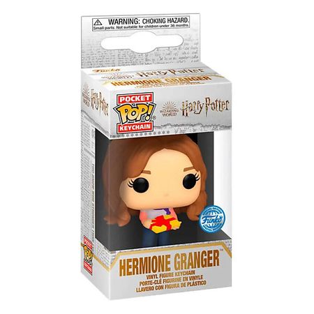 Развивающая игрушка FUNKO Фигурка-брелок Pocket Harry Potter Праздничный Гермиона Эксклюзивный брелок ретрактор pelsone