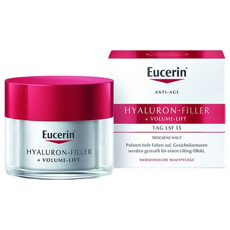 Крем для лица EUCERIN Крем для дневного ухода за сухой кожей Hyaluron-Filler + Volume-Lift SPF 15 eucerin dermatoclean [hyaluron] reinigungsgel