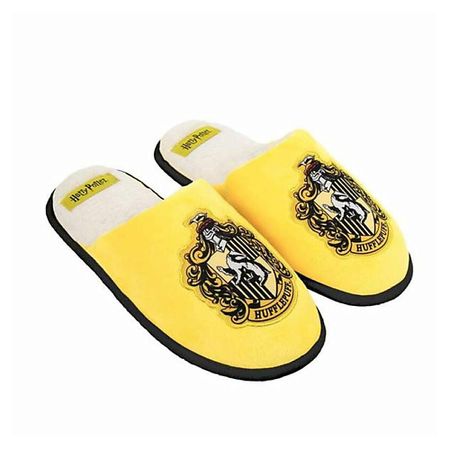 Тапочки HARRY POTTER Домашние тапочки Harry Potter Hufflepuff Жёлтый флисовые носки тапочки с изображением лося feliz navidad