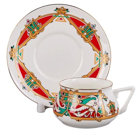 Набор посуды ИМПЕРАТОРСКИЙ ФАРФОРОВЫЙ ЗАВОД Чашка с блюдцем кофейная 