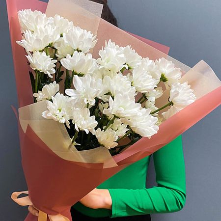 Букет живых цветов MADE KRIS Букет хризантем 