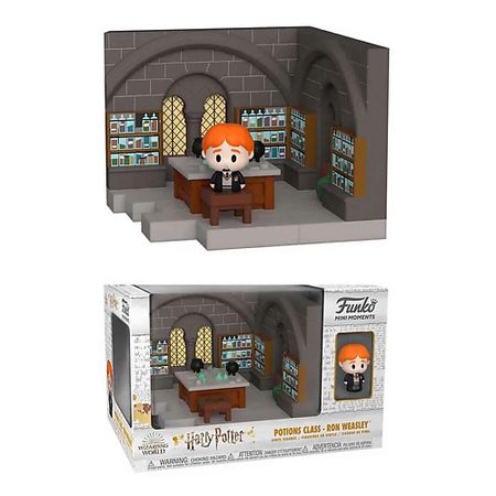 Развивающая игрушка FUNKO Игрушка Harry Potter Мини Моменты Класс Зельеварения-Рон Уизли случайная фигурка Чейз 6 см мини фигурка кота из пвх