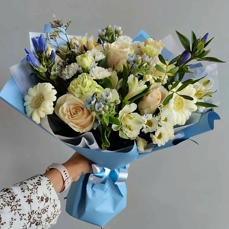 Букет живых цветов ЗОЛОТАЯ АУРА Букет 